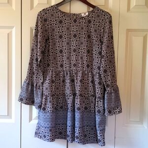 One Clothing Long Sleeve Babydoll Dress Size S